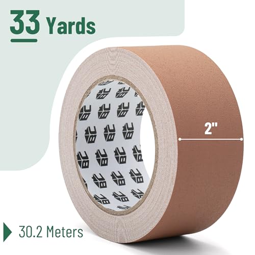 Image of Bates- Gaffers Tape, 2 Inch x 33 Yard, Brown, Floor Tape for Electrical Cords
