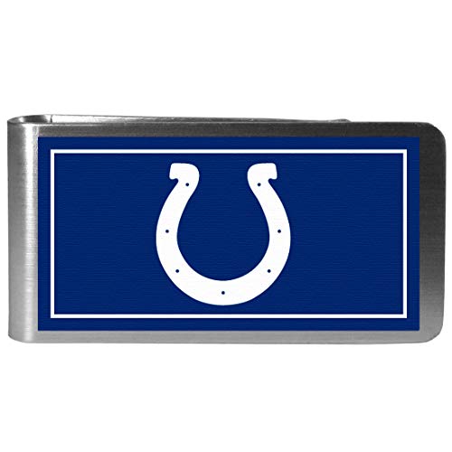 NFL Indianapolis Colts Mens Siskiyou SportsSteel Logo Money Clip, Steel, One Size