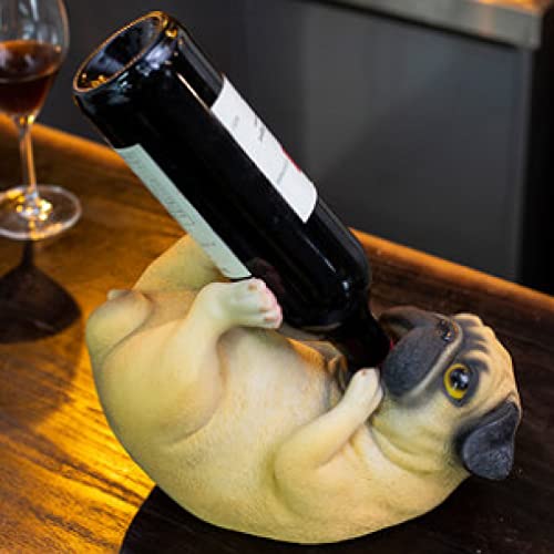 Porte-bouteille carlin pour sublimer une table banale avec un support chiot