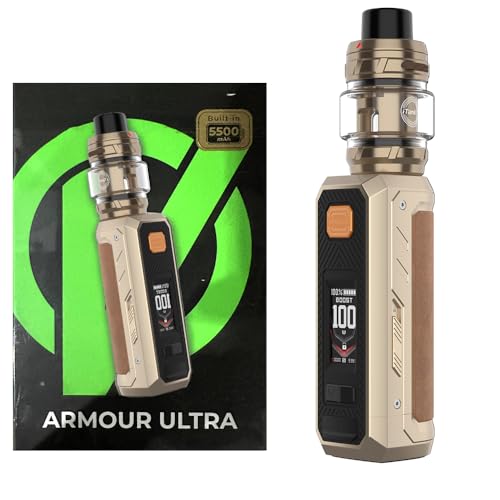 For Vaporesso Armour ULTRA Kit 100W | 5500mAh Batterie Armour Ultra Box Mod + 6ml iTank T(GTi 0.2Ω + 0.4Ω Dual Mesh Coils) Vaporisateur, Sans nicotine
