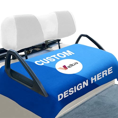 Velba Custom Golf Cart Seat Covers - Personalized Seat Towels With Photo, Name &Amp; Logo | For Ezgo, Yamaha, Club Car And More