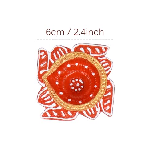 TIED-RIBBONS-12-pcs-Handmade-Clay-Diya-for-Diwali-Wax-Filled-Traditional-Homemade-Diyas-Tealight-Indian-Oil-Lamp-Diwali-Decorations-for-Home-Terracotta-Diyas-Swastik-Diya-Diwali-Gifts