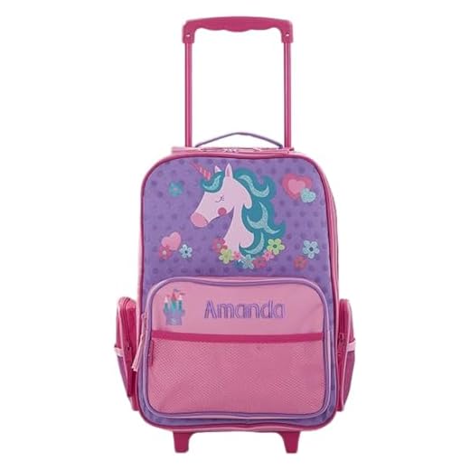 Personalized Unicorn Kids Rolling Luggage