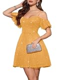 Design chic : cette robe de cocktail semi-formelle dispose d'un décolleté en cœur et de bretelles spaghetti réglables, avec une fermeture éclair latérale. Le design épaules dénudées met parfaitement en valeur votre clavicule et vos bras, ajoutant une touche de glamour et de sophistication