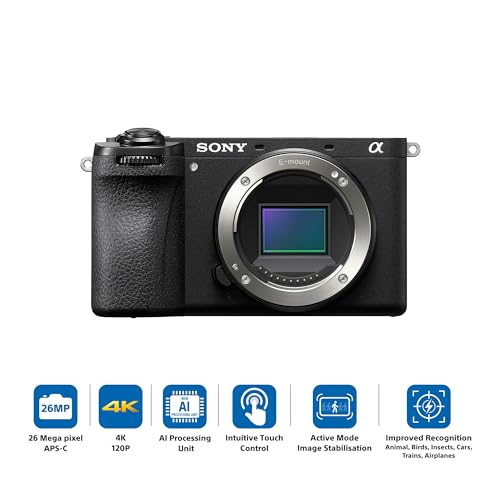 Sony Alpha ILCE-6700 APS-C Interchangeable-Lens Mirrorless Camera (Body Only) | Made for Creators | 26.0 MP | Artificial Intelligence Based Autofocus | 4K 60p Recording - Black view 2