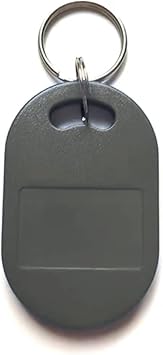 Desfire EV2 2K Keychain,DESFire EV2 Classic Keychain Card, Used for Access Control, Product Identification, Identity Authentication, Parking Management 1, Gray