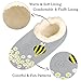 Animal Bee House Slippers for Women Men, Bee Daisies Fuzzy Feet Slippers Memory Foam Slippers Fleece Lining Closed Back Home Shoes Anti Skid Slippers Indoor Outdoor Slippers X-Large