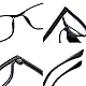 Suertree Distanz Brille Blaulichtfilter Myopia Brille Leichte Kurzsichtige Brille für Damen Herren -2.5 Dioptrien Schwarz
