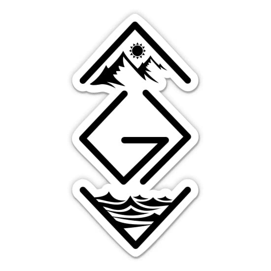 God is Greater Ups and Downs Simple Stickers - 2 Pack - Waterproof Vinyl for Car, Phone, Water Bottle, Laptop - Christian Faith Decals (2-Pack)