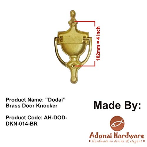Adonai Hardware Dodai Brass Door Knocker #TOP2