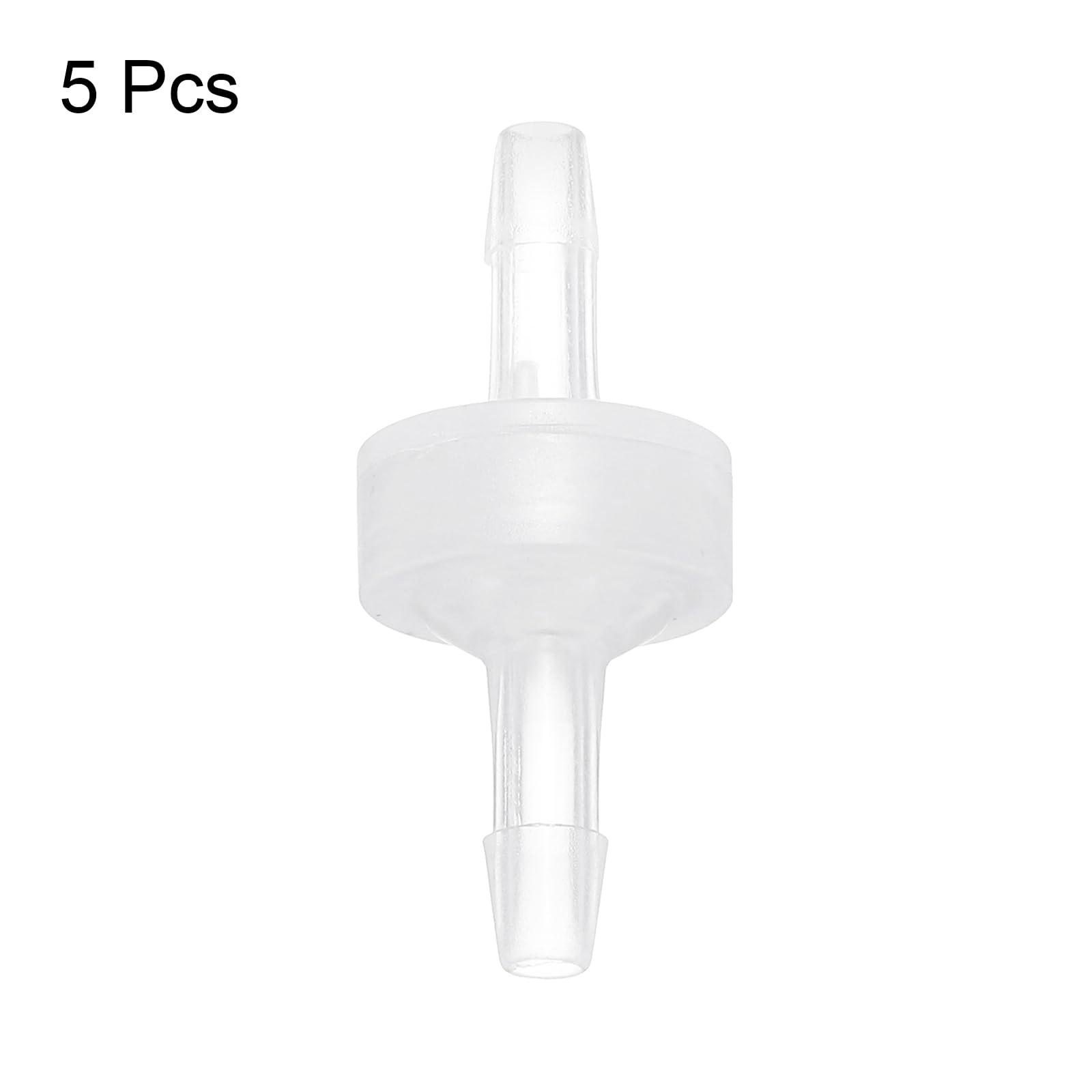 QUARKZMAN 5 szt. Zawory zwrotne 3/16" (4 mm) Dia jednokierunkowe złącze rurowe z tworzywa sztucznego PP do gazu cieczy powietrza zbiornika wody