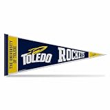 Rico Industries NCAA Toledo Rockets 12" x 30" Felt Wall Décor Pennant - Great for Home/Bed Room/Man Cave Décor