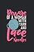 Produktbild Beware Of A Woman With Yarn And Lace Needles: Cool Knitting For Women Funny Notebook lined in 6x9 made for an expert Knitter