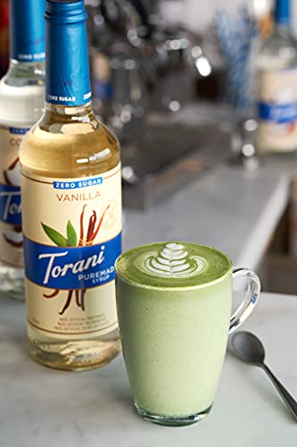 Torani Puremade Syrup, Zero Sugar Vanilla Flavor, Glass Bottle, Natural Flavors, 25.4 Fl. Oz, 750 mL - Thumbnail 2