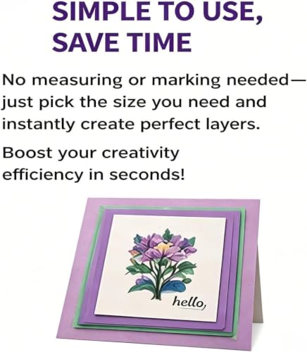 7 Pcs Paper Crafting Alignment Guides with Storage Case, Precision Layering & Matting Spacers for Card Making and Scrapbooking, Color-Coded Tools with Size Tabs, 1/16 to 1/2 Inch Increments - Image 6