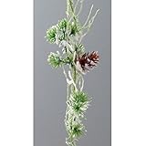 Größe der Zapfen ca 3 cm. Gasper Künstliche Japanische Tannengirlande ca 180 cm beschneit. Mit Tannenzapfen.