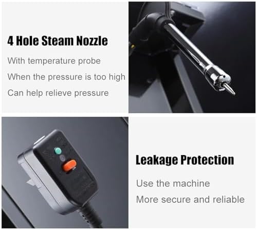 Commercial Electric Milk Frother - 3000W Steam Foam Machine, 8L Capacity, Fast Heating, Intelligent Control, Leak-Proof, Ideal for Cafes, Bars, Dessert Shops (White)