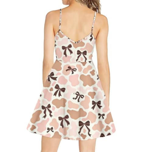 Image of Coloranimal Women's Summer Sleeveless Casual Swing Dresses with Loose Fit Beach Sundress