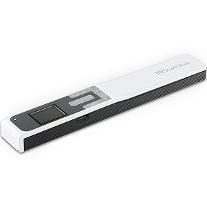 IRIScan Book portable scanner wireless battery – v5 : hand scanner, 12PMM, 1200dpi, free PDF editor, scan to Word, PDF, XLS, SD card, document scanner, SD, scan thru USB, Win Mac
