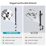 SmallRig Selection Camera Stojak Stołowy do MontażU na Biurku z GłOwicą Kulową 1/4", Zaciskiem Stołowym C do Lustrzanek Cyfrowych, Lampą PierśCieniową, Transmisją Strumieniową na żywo - 3488