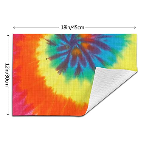 Sets de table antichaleur lot de 4 grand format imperméables spirale colorée