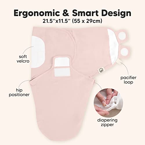 Keababies 3-Pack Baby Swaddle Sleep Sacks With Zipper And 2-Pack Organic Crib Sheets For Boys, Girls - Newborn Swaddle Sack - Jersey Fitted Crib Sheet - Baby Swaddles Sleep Sack 0-3 Months #TOP2