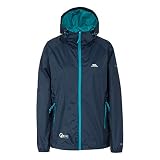 Con capucha ajustable. Trespass Qikpac Compact Pack Away - Chaqueta impermeable para mujer