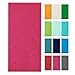Produktbild ZOLLNER Strandtuch - hautfreundliches und saugstarkes Handtuch in 100x200 cm - waschbar bis 60°C - Baumwolle in rosa - eingewebte Meerestiermotive - Oeko Tex® Zertifiziert