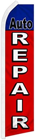 Auto Repair Swooper Advertising Flag - Perfect for Auto Repair Shops, Mechanics, Specialty