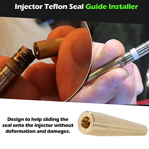 Fuel Injector Seal Install Tools fits for Land Rover Jaguar 3.0L & 5.0L Gasoline Engines, Replace 310-198 310-199 Fuel Injector Teflon Seals - Thumbnail 5
