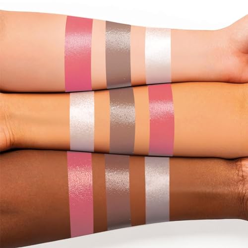 3 Pack Liquid Contour & Highlighter & Blush Makeup Set, Liquid Contour Stick Long Lasting Weightless Buildable Cream Contour - Cushion Applicator Contouring Bronzer Liquid Blush Stick Beauty Wand - Image 5