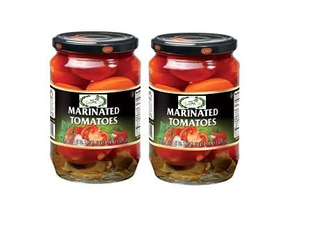 Tomates Marinados Kosher 2 Tarros de Vidrio 24 OZ23.99 oz