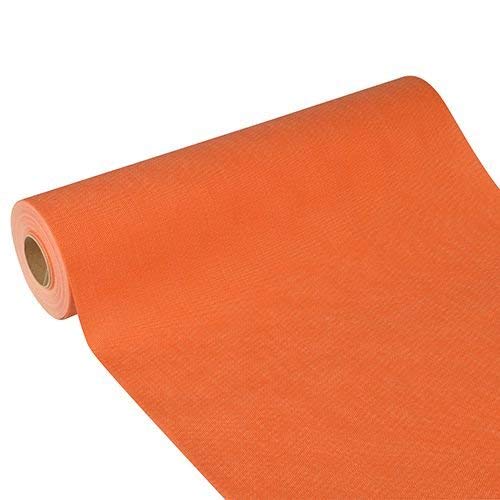 Chemin de table nectarine Papstar Soft Selection en non-tissé 24mx40cm