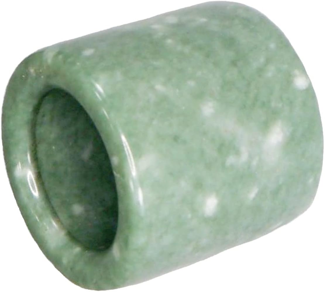 Amazon | [ゆの美] 翡翠 板指 極太 硬玉 ジェダイト くりぬきタイプ