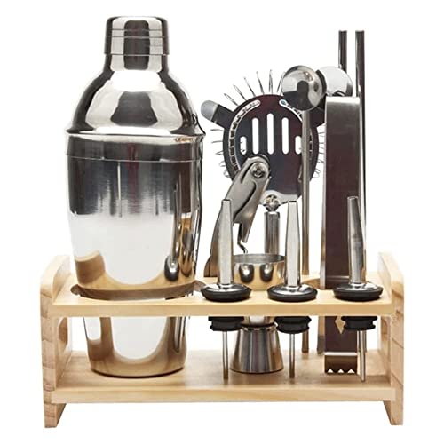 Set de Bartender 12 Piezas con Soporte y Shaker 750 ml miniatura 1