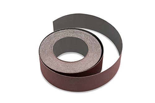 Red Label Abrasives 2 Inch X 60 FT 220 Grit Woodworking Drum Sander Strip Roll, Cut to Length