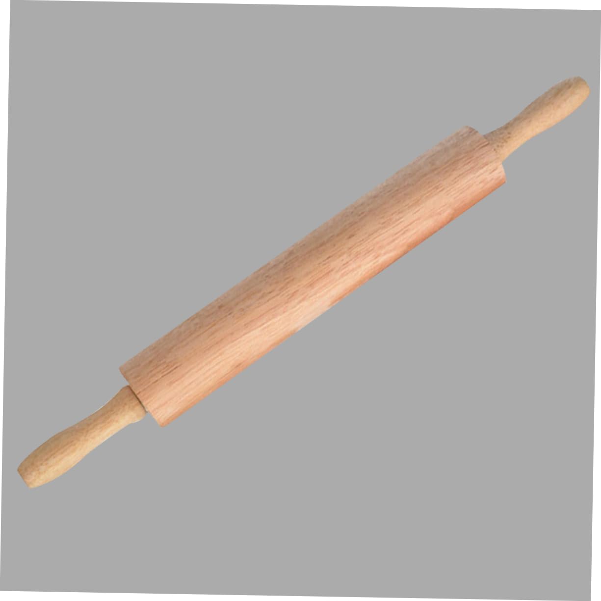 Rodillo de Amasar de Madera 47x6cm sin Pintar, 2 Piezas | Cera, Rodillo Suave Rodamientos Inoxidables, para Pastelería y Repostería, Cookies y Pizza