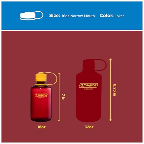 Image of Nalgene 16 oz Narrow Mouth Water Bottle, Laker