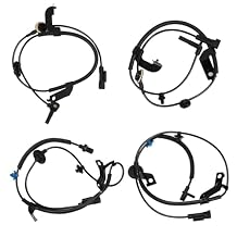 4 PCS Front and Rear ABS Wheel Speed Sensor Compatible with Dodge Jeep Compass Patriot Caliber 2007-2017 Replace 5105573AA 5105572AA 5105063AB 5105062AA
