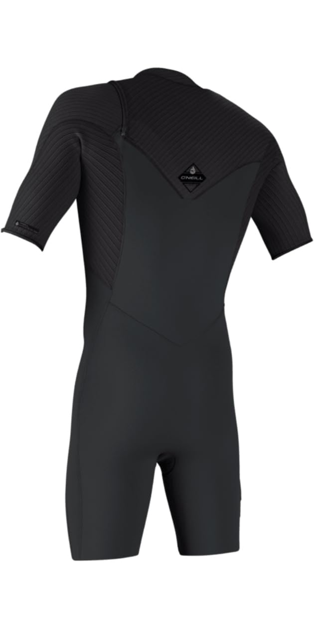 O'NEILL 2026 Hommes Hyperfreak 2mm Chest Zip Shorty Combinaison Néoprène 5495 - Tempered Steel/Graphite