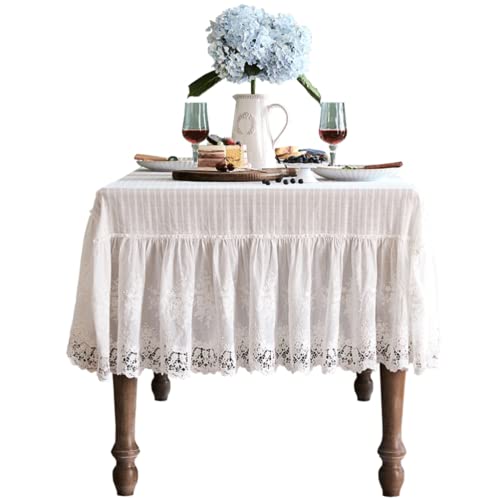 YMXWFC Tischdecke aus durchbrochener Spitze, quadratische Tischdecken im...