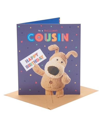 Boofle Biglietto di compleanno per cugino, design carino