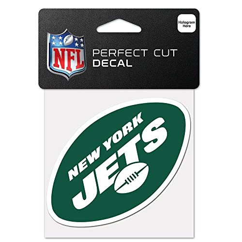 Wincraft NFL New York Jets 63060011 Perfect Cut Color Decal, 4