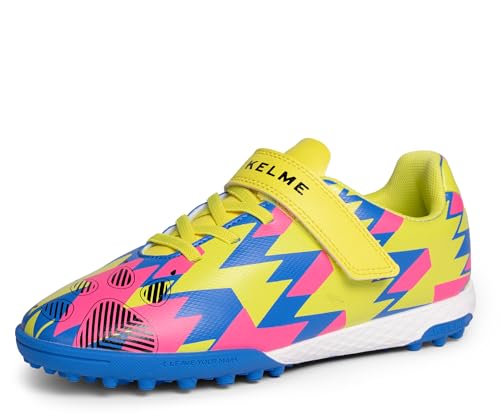 KELME Kids Indoor Soccer Shoes, Unisex Boys Girls Futsal Cleats Footbal Baseball Turf Shoes