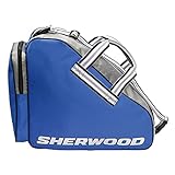 SHERWOOD - Skatebag Code Series I Schlittschuhtasche mit Henkeln I Eishockey-Bag mit Reisverschluss & praktischen Fächern I inkl. verstellbarem Trageriemen I Tasche für Eishockeyschlittschuhe I blau