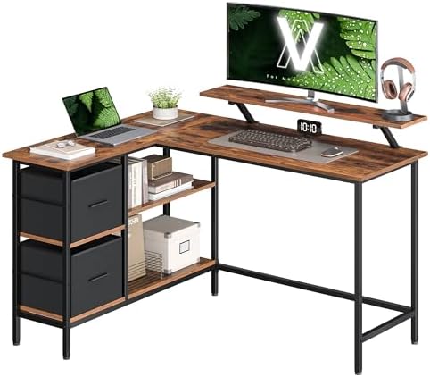 Lvhecforhm Scrivania Computer con Ruote 80x40cm, Scrivania per Computer Portatile Regolabile in Altezza, Tavolino per PC Salvaspazio, Tavolino da Letto Regolabile per Camera da letto, Ufficio Bianco