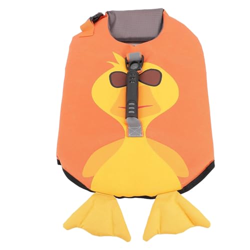Kostüme für Hunde Hundeschwimmweste, verstellbar, reflektierend, aus Xford-Gewebe, reißfest, Schwimmsicherheitsweste für Bootfahren,Frühling und Sommer, Schwimmsicherheitsauftrieb, (Orange, S)