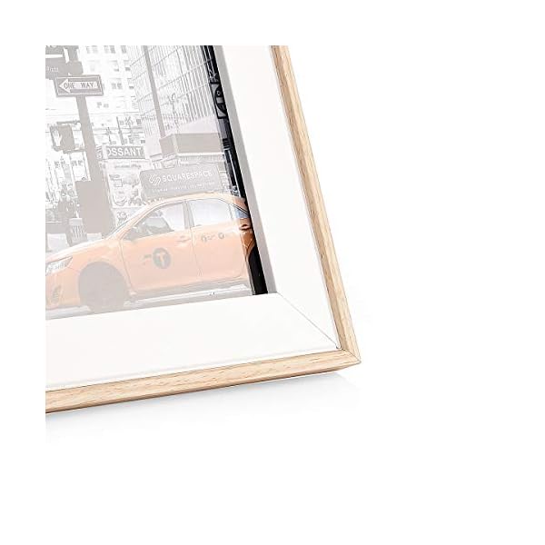 Metrekey 3er Set Bilderrahmen 10x15 cm Natur Holzmaserung aus MDF mit Echtglas Deko Fotorahmen für Foto Urkunden… – Bild 7