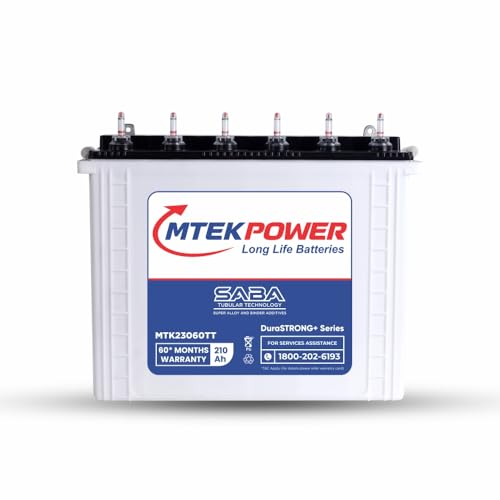 Image of 210Ah Tall Tubular Inverter Battery with SABA Technology - MTK23060TT - Battery for Home, Office & Shops - 60 Months Warranty