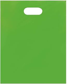 Medium Low Density Clearly Lime Merchandise Bags - 12â€W x 15â€H - Case of 1000
